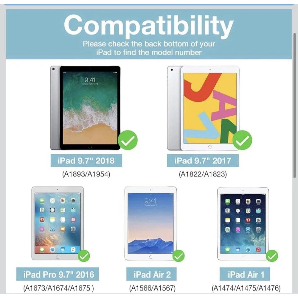 ProCase 2 Pack Tempered Glass Screen Protector for iPad 6th/ 5th 9.7